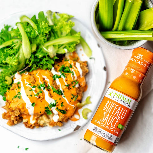 Primal Kitchen No Dairy Buffalo Sauce, Pack of 2, Made with Real Ingredients, No Cane Sugar