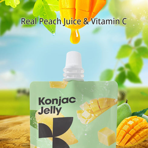 10 Packs 12 Packs Hethstia Konjac Jelly Mango Flavor Vitamin C and Konjac Rice Gluten Free Low Calorie, Keto, Sugar
