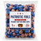 Zenya Tea Shop Miniature Chocolate Peanut Butter Cup Candy Red White Blue Foil Wrapped Bulk