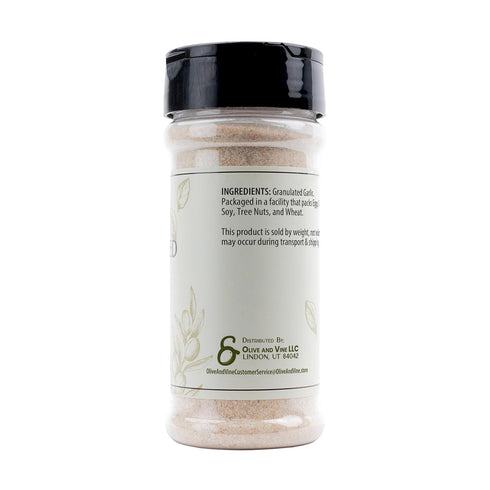 (4.8 Olive & Vine Granulated Garlic, Savory & Aromatic, Seasoning for Pasta, Roasted Vegetables, Grilled Meats, Rich