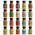 Set 20 Pack BBQ Grill Spice Glass Bottles Gourmet Seasoning Variety Rubs for Steak Chicken and Grilling BBQ Gift