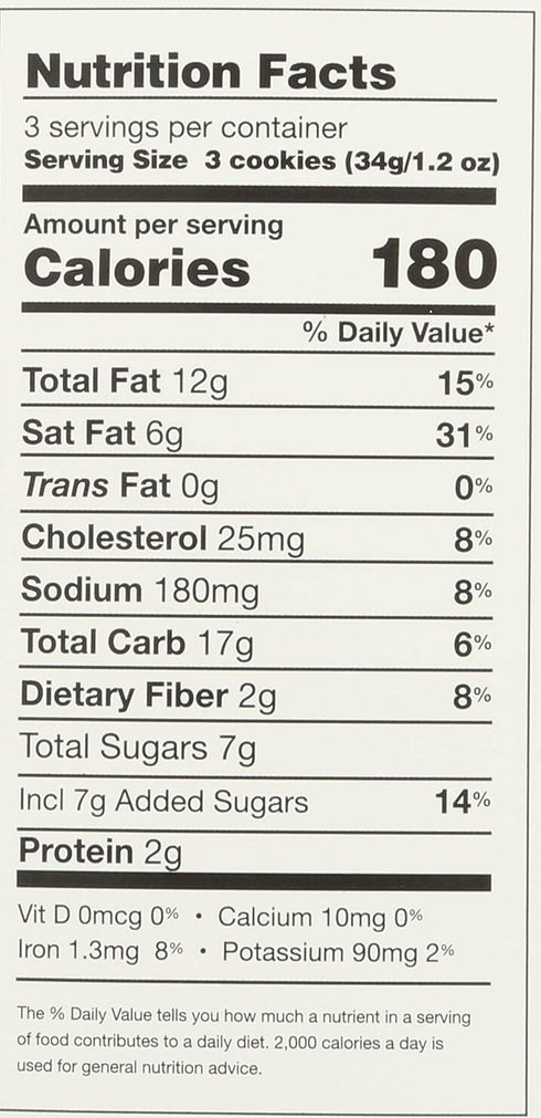 4 Rustic Bakery, Cookies Chocolate Cocoa Nib, Ounce