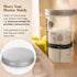 24 oz ABIOTO Sourdough Starter Kit, Includes Sourdough Starter Jar with Metallic Lid, Silicone Spatula, Feeding