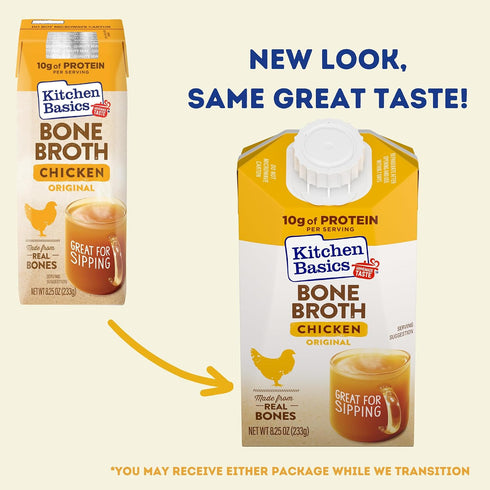 8.25 oz (Pack 12) Kitchen Basics Original Chicken Bone Broth
