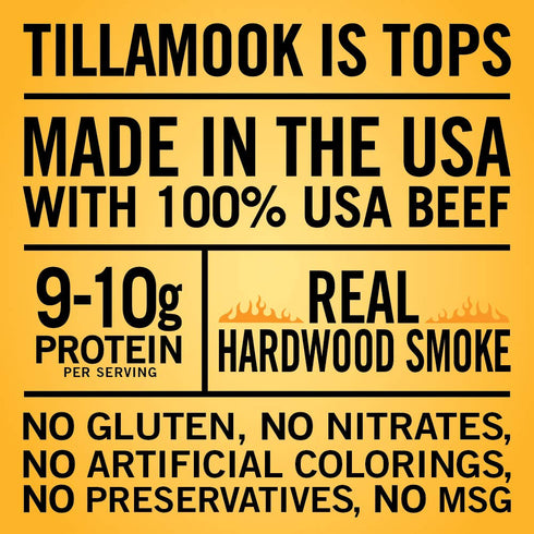 Country Jerky,Teriyaki,10 Ounce,(Pack 2) Tillamook Smoker Real Hardwood Smoked Beef