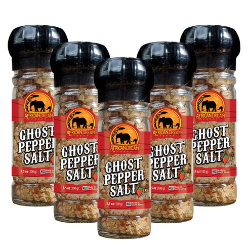 Ghost Pepper Salt Seasoning by African Dream Foods | Spicy Chili Salt