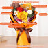 Jtoder Forever Flowers for Delivery, Preserved Flower Bouquets, Long Lasting Orange Sunflower Roses, Gifts Bouquet