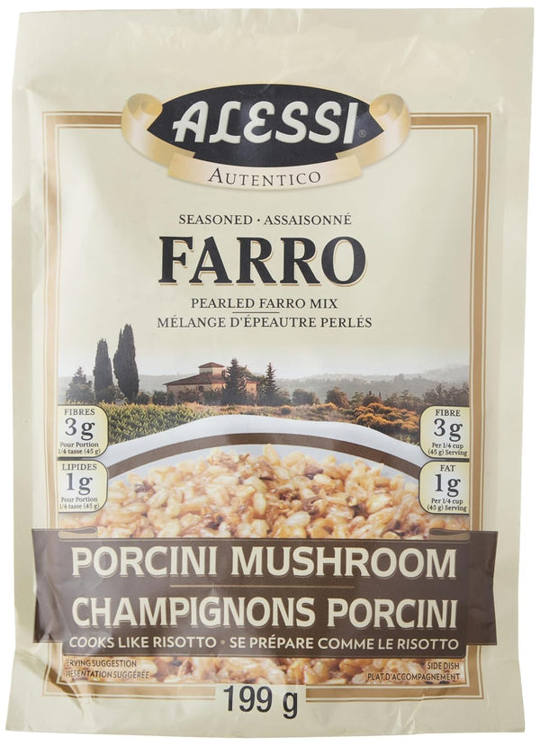 Alessi Porcini Mushroom Farro, 7 Ounce (1 Pack)