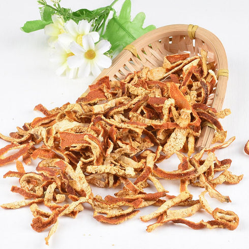 TEAERPKLAE 7.05 oz/200g Dry orange peel tea bag Asian condiment dried citrus peel Dried orange peel Chenpi silk