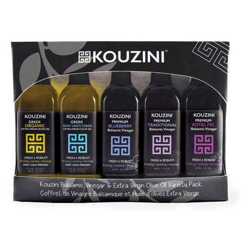 Kouzini Variety Gift Pack - Greek Extra Virgin Olive Oil and Balsamic