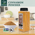 Soeos Ground Cinnamon Powder, 100% Raw, Non-GMO, Kosher Certified, Cinnamon Seasoning Spice for Cooking, 15 oz