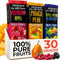 ZEARAW Healthy Fruit Snacks for Adults and Kids 30 Fruit Leather with