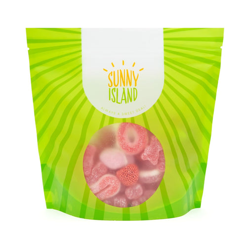 1-Pound Gummy Gummies Gummi Pink Candy Mix | Bag | Its a Girl Candy for Baby Shower Favors | Sweet & Sour for Gender