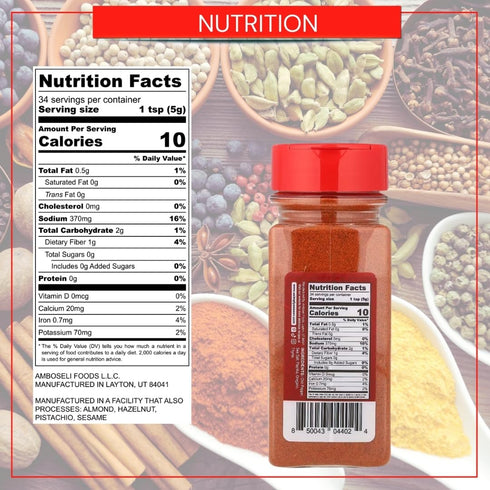 6oz USimplySeason Mitmita Spice, - Fiery Ethiopian Blend for Meat & Lentils - All-Natural, Vegan, Non-GMO, Crafted
