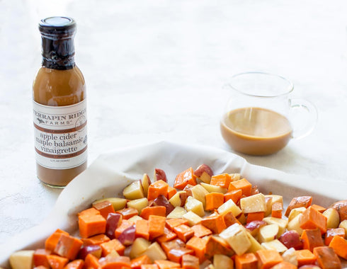 12 Oz Terrapin Ridge Farms Apple Cider Maple Balsamic Vinaigrette Gourmet Salad Dressing and Marinade Fl Bottle