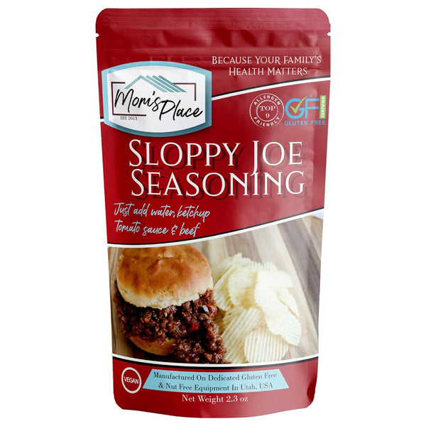 Mom's Place Gluten-Free Sloppy Joe Seasoning Mix - Soy Free, Dairy Free