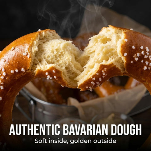 Frozen Packed Soft Pretzels Shelf Stable Non Individual in Vacum Bags plus Pretzel Salt Philadelphia Bakery Authentic