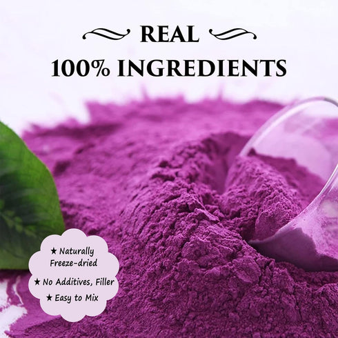 8 Oz, 227g Grelim Premium Purple Sweet Potato Powder Pure Natural Ube (Purple Yam) Powder Gluten Free Vegan Non-GMO