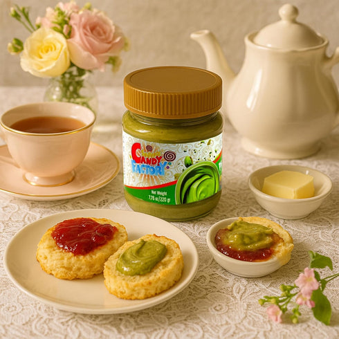 7.75 oz (220 Pack 6 30% Pistachio Butter Spreadable Cream, gr) of in Glass Jar, Pistachios, Rich & Nutty Cream Spread