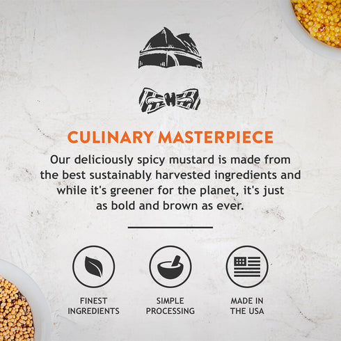 12 Oz, Pack 1 Koops' Spicy Brown Mustard Spicy Mustard, Gluten-Free, Kosher, Made in USA, From Quality Mustard Seeds