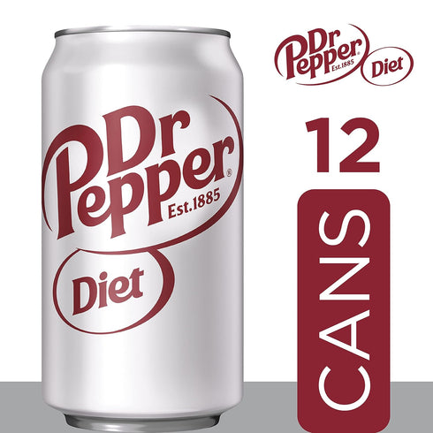 12 oz pack 12 Diet Dr Pepper Soda, fl cans