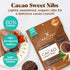 Navitas Organics Cacao Sweet Nibs, 4oz Bag, 28 Servings, Organic, Non-GMO, Gluten-Free