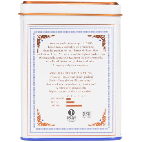 20 Harney & Sons Paris Flavored Black Tea Sachets | Fruity Vanilla & Caramel Blend with Hint of Lemony Bergamot