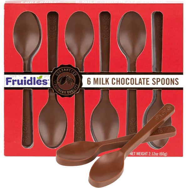 Fruidles Milk Spoons, Candy Hot Stirring, Gourmet Milk Cocoa Stirrers, Non-GMO, Dairy,