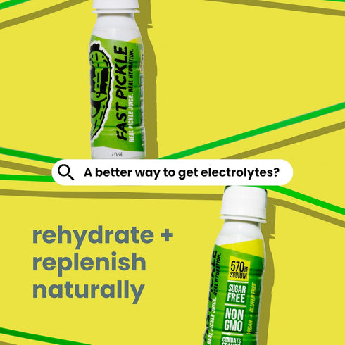 3 Oz, 6 Pack Fast Pickle Juice Pickle Shots For Leg Cramps Relief - Hydration & Electrolyte Support, No Sugar, Natural