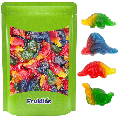 Fruidles Dinosaur Gummi Candy, Delicious Fruit Flavors Gummies (4.4 Pounds)