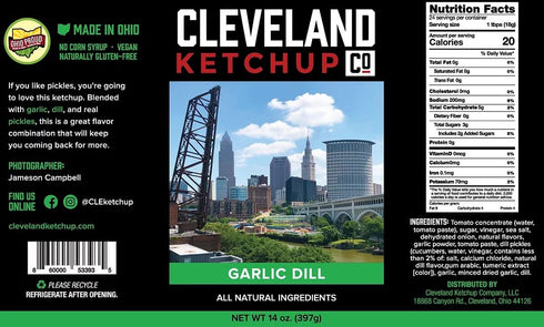 Cleveland Ketchup 1 pack) - Garlic Dill (Garlic Dill