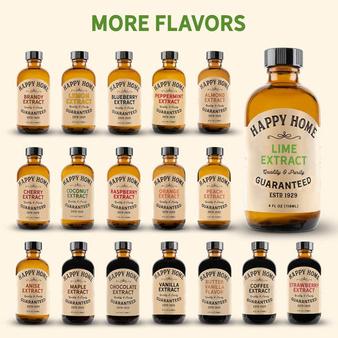 Happy Home Natural Lime Flavor - 4 oz. Certified Kosher