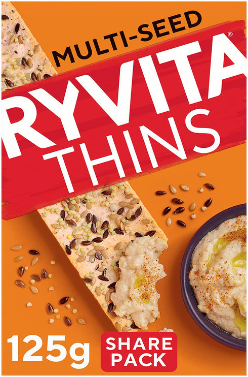 Ryvita Thins Multi-Seed Flatbreads, 125 g