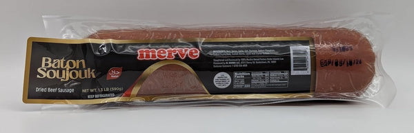 Raykush Art MERVE Baton Soujouk Sujuk Dried Beef Sausage 1.3lb