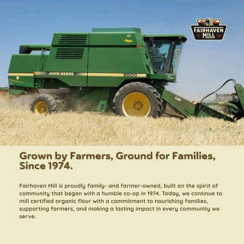5 lbs Fairhaven Mill Fine Ground Whole Grain Rye Flour - USDA Organic Certified and Non-GMO - Ideal for Pumpernickel
