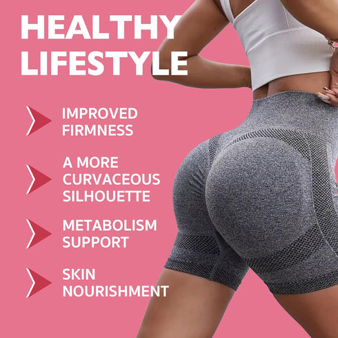 60 Counts Gummies Gummy BBL for Bigger Butt Growth and Hips, Herbal Extracts for Women Booty Natural Curvy Body