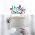 Groovy 60's Tie Dye Happy Birthday Cake Topper - 60's Birthday Party Cake Decoration
