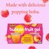 4.5oz (24 Count) Del Monte Bubble Fruit Gel Peaches and Boba in Strawberry Flavored Gel, | Real Fruit & Popping Boba