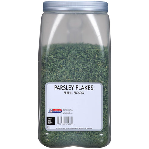 McCormick Culinary Dried Parsley Flakes, 10 oz - One 10 Ounce Container of Dried Chopped Parsley Leaves, Use As Substitute for Fresh Parsley, Perfect on Chicken, Pitas, Salads, Fish and More