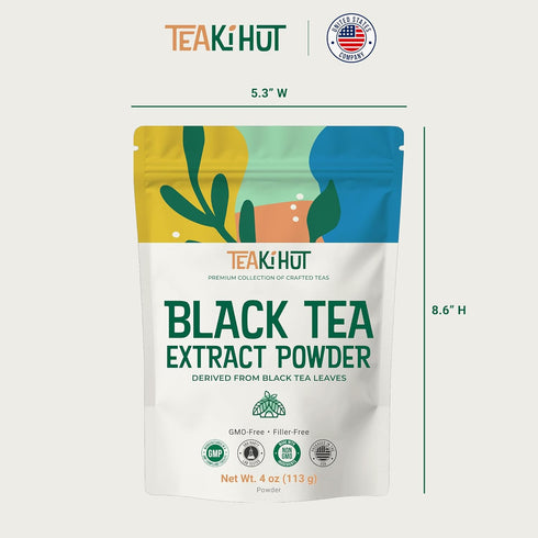 113g 226 Instant Black Tea Extract Powder, Unsweetened Iced Tea Extract Powder from Real Black Tea Leaves for Hot