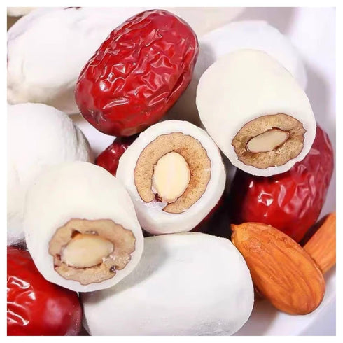 xotoa Packaged Filling(250g) Milk Dates Stuffed With Almonds, Individually Cheese Dates, A Delicious And Flavorful