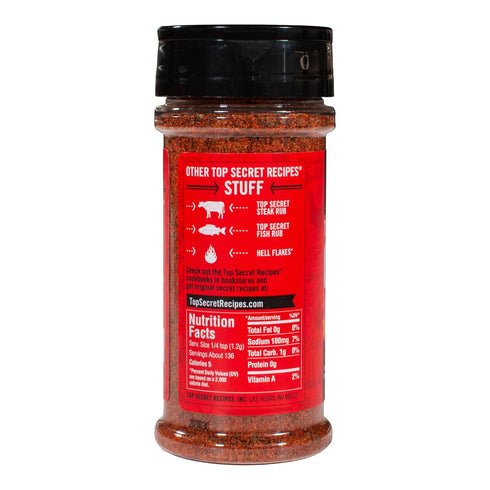 Todd Wilbur's Top Secret Recipes Steak Rub - Famous Steakhouse Chain Taste at Home (Like Outback) - Best Steak Rub - Also Great Burger Seasoning - MSG & Gluten Free - 7 oz Shaker Bottle