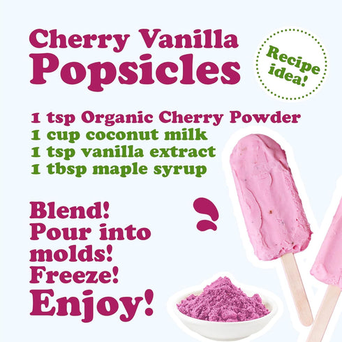 2 Food to Live Organic Cherry Juice Powder, Pounds Non-GMO, Raw, Kosher, Vegan Superfood, Bulk, Rich in Antioxidants