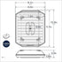 TAIHUSANBAI 10.25x8x2 Inches, 1 0.5 Bacon Rack with Lid, White Ounces Liters