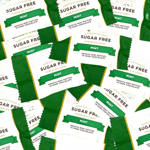 Gourmet Sugar Free Mint Patties-1 lb Deliciously Crafted Dark Chocolate Mint Delight