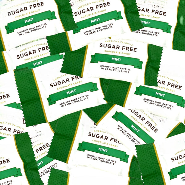 Gourmet Sugar Free Mint Patties-1 lb Deliciously Crafted Dark Chocolate Mint Delight