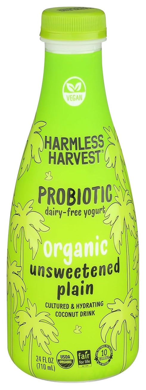 Harmless Harvest Dairy-Free Drinkable Yogurt - Unsweetened, 24 Fl Oz, 1.5 pound
