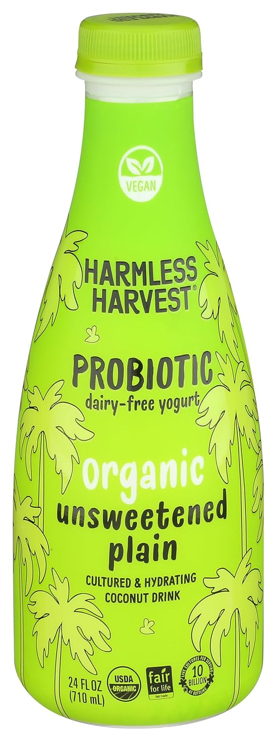 Harmless Harvest Dairy-Free Drinkable Yogurt - Unsweetened, 24 Fl Oz, 1.5 pound