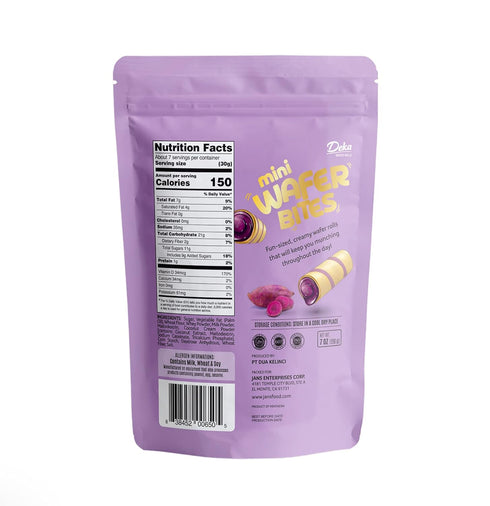 Deka Mini Wafer Bites (Ube, Pack of 1)