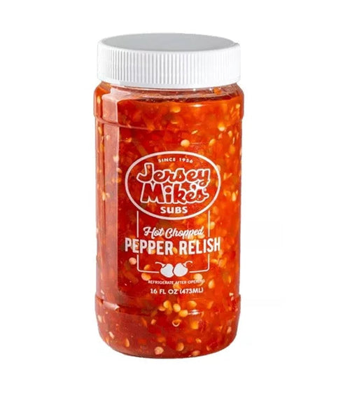 Generic Jersey Mike's Hot Chopped Pepper Relish Spicy Sandwich Spread Condiment for Subs